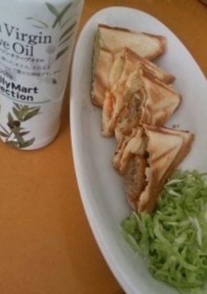 ウインナーでホットサンド-レシピのメイン写真