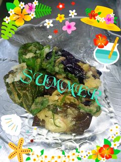 夏のご馳走❤茄子とピーマン爽やか揚げ浸し-レシピのメイン写真