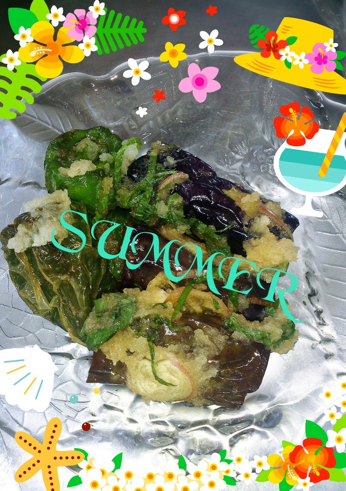 夏のご馳走❤茄子とピーマン爽やか揚げ浸し-レシピのメイン写真