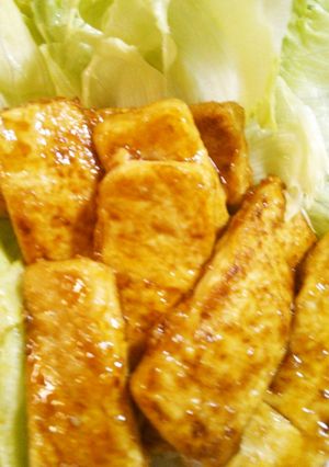 豆腐ステーキのレタス巻き-レシピのメイン写真