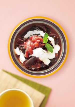 ぷるぷるコーヒーゼリー　あずきソース添え-レシピのメイン写真