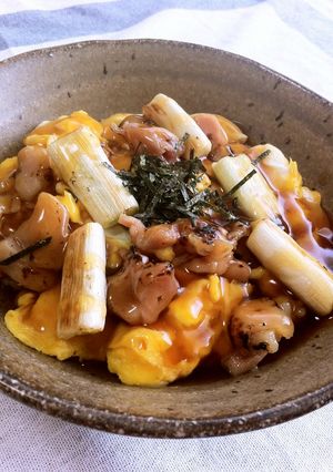 あんかけ♪炭火焼き鳥の親子丼-レシピのメイン写真
