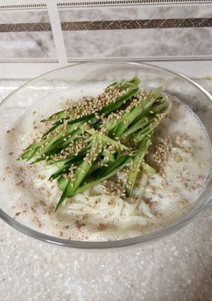韓国夏の麺料理コングクス-レシピのメイン写真
