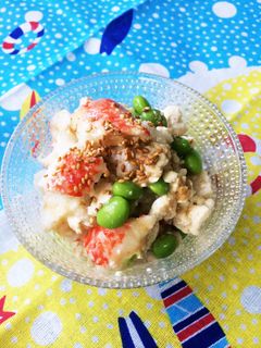 枝豆とカニカマの白和え風サラダ-レシピのメイン写真