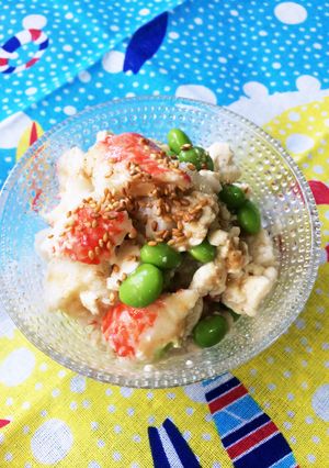 枝豆とカニカマの白和え風サラダ-レシピのメイン写真