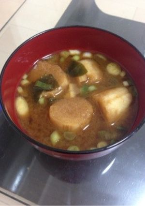 お麩の赤だしぃ〜♡-レシピのメイン写真