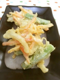 彩りキレイ!ささぎ豆のかき揚げ-レシピのメイン写真