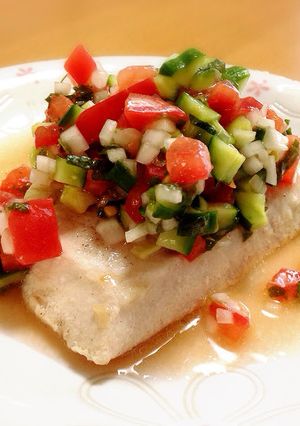 カジキマグロ夏野菜ソース-レシピのメイン写真