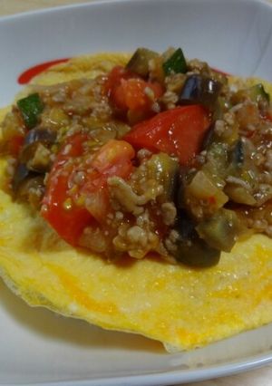 ボリューム満点！スタミナ夏野菜麻婆丼☆-レシピのメイン写真