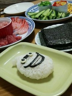 妖怪ウォッチ!!ウィスパー手巻き寿司-レシピのメイン写真