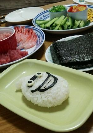 妖怪ウォッチ!!ウィスパー手巻き寿司-レシピのメイン写真