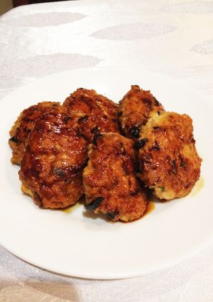甘タレソースのチキンハンバーグ&おまけ-レシピのメイン写真
