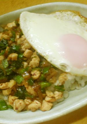 1人分の昼食に 和風ガパオライス-レシピのメイン写真