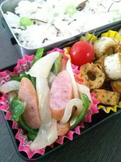 お弁当に♡玉ねぎ・ピーマンのバター炒め-レシピのメイン写真