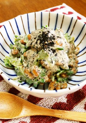 ゴーヤと納豆のゴマドレ和え-レシピのメイン写真