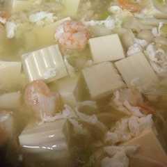 รูปของ 【卵白消費】海老とキノコの豆腐餡