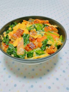 鰻とほうれん草の卵とじ*丼にも♪-レシピのメイン写真