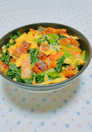 鰻とほうれん草の卵とじ＊丼にも♪-レシピのメイン写真