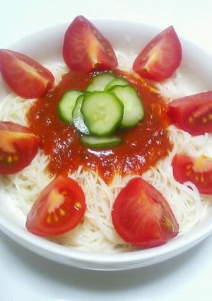簡単！夏真っ盛りのそうめん-レシピのメイン写真
