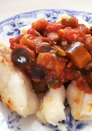 タラの夏野菜トマトソースがけ-レシピのメイン写真