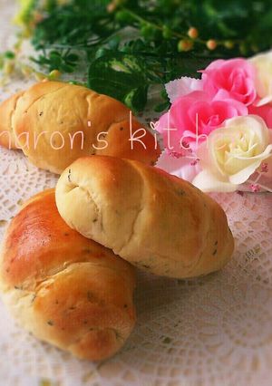 HBで簡単♡バジルとハムのロールパン-レシピのメイン写真
