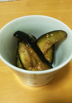 ジップロックで♪なすのお漬物☆辛子風味-レシピのメイン写真