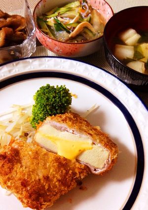 高野豆腐と薄切り肉で！ボリュームとんかつ-レシピのメイン写真