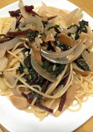 つるむらさきのパスタ♪-レシピのメイン写真