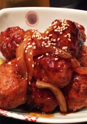 肉団子の甘酢餡かけ-レシピのメイン写真