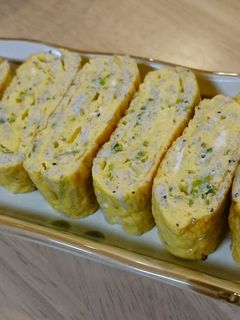 バター香るしらすの卵焼き-レシピのメイン写真