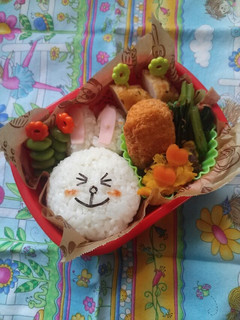 幼稚園お弁当★LINE コニー キャラ弁-レシピのメイン写真