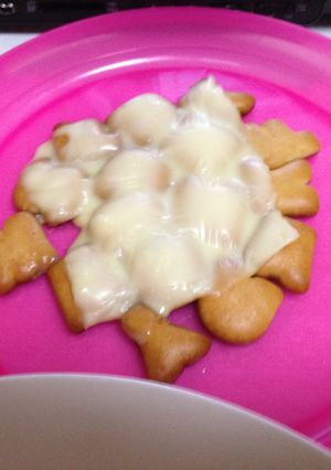 英字ビスケットのチーズ焼き-レシピのメイン写真