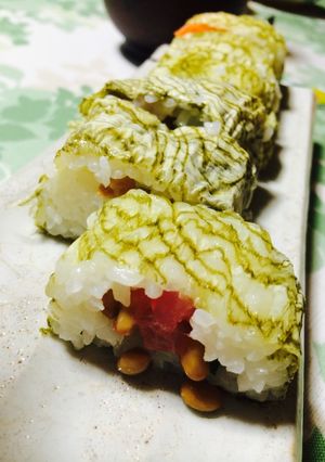 おぼろ昆布と納豆のお寿司♡磯の雪-レシピのメイン写真