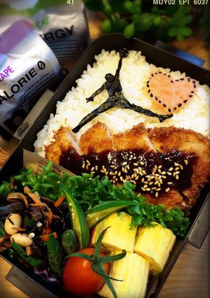 必勝バスケ弁当-レシピのメイン写真