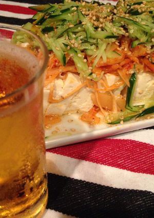 ビールに合う：ネギキムチメンマ奴っこ-レシピのメイン写真