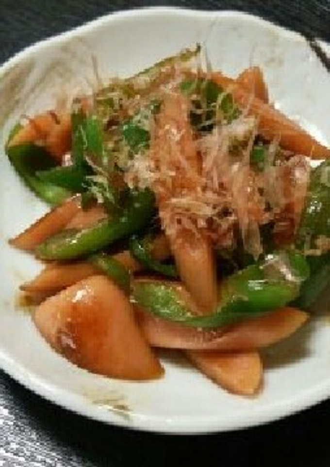 魚ソーとピーマンの簡単炒め-レシピのメイン写真