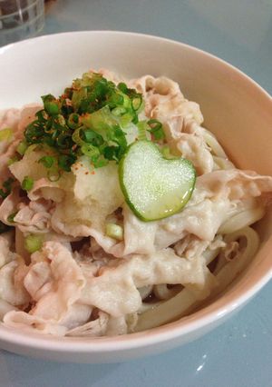 夏にピッタリ☆冷しゃぶ冷やしうどん-レシピのメイン写真
