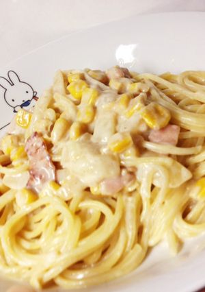 簡単☆クリームパスタ-レシピのメイン写真
