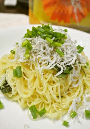 しらすたっぷり爽やか冷製パスタ-レシピのメイン写真