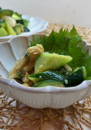 胡瓜の大蒜味噌和え-レシピのメイン写真