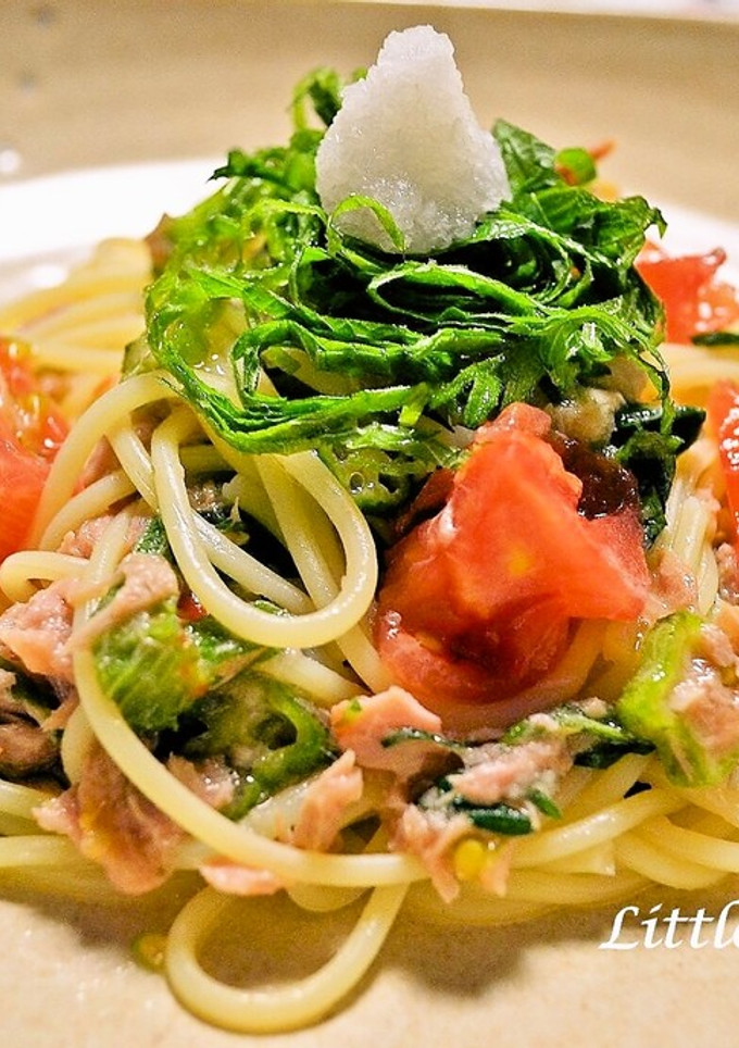 トマトとツナの和風 冷製パスタ-レシピのメイン写真