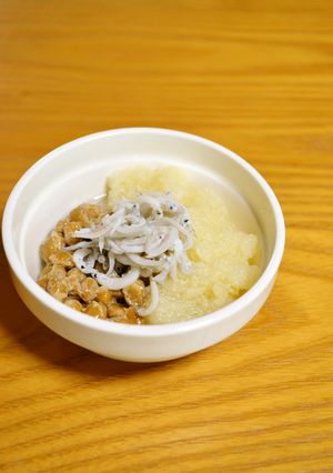 離乳食*完了期『おろし納豆のしらすのせ』-レシピのメイン写真