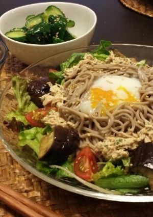 夏にぴったり！蕎麦サラダ♡-レシピのメイン写真