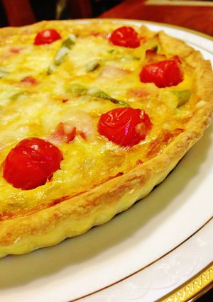 あめ色玉ねぎのキッシュ　カレー風味　-レシピのメイン写真