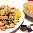 鶏肉としめじのクリームパスタ