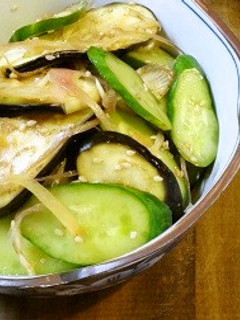 簡単★なすときゅうりと香味のポン酢漬け♪-レシピのメイン写真