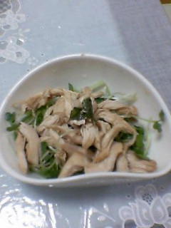 大葉にんにく醤油でささみサラダ-レシピのメイン写真