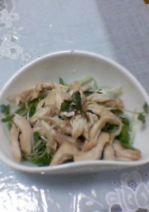 大葉にんにく醤油でささみサラダ-レシピのメイン写真