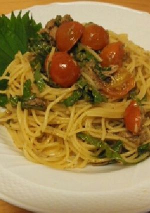 ミニトマトと青じその冷製パスタ-レシピのメイン写真