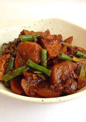 厚揚げと大根の甜麺醤炒め煮-レシピのメイン写真